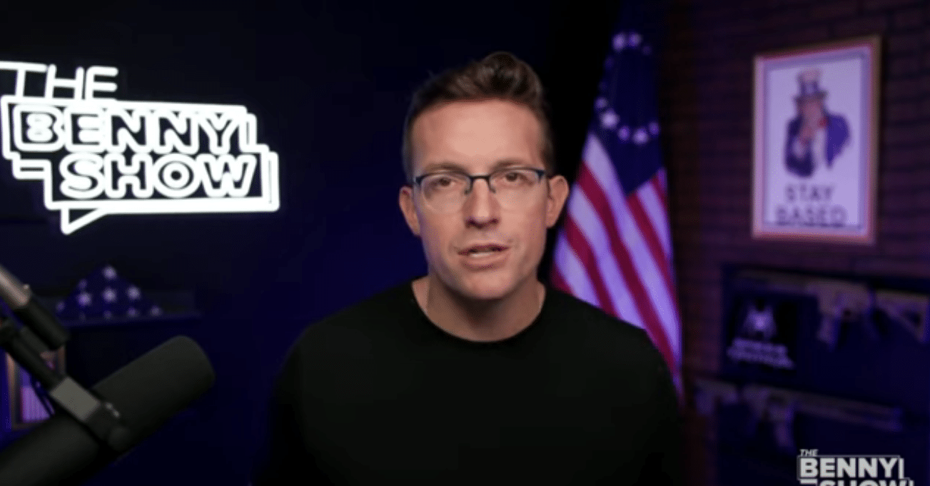 Right-wing podcaster Benny Johnson claims that drone sightings in New Jersey are “psyop” to “destabilize” incoming Trump administration.