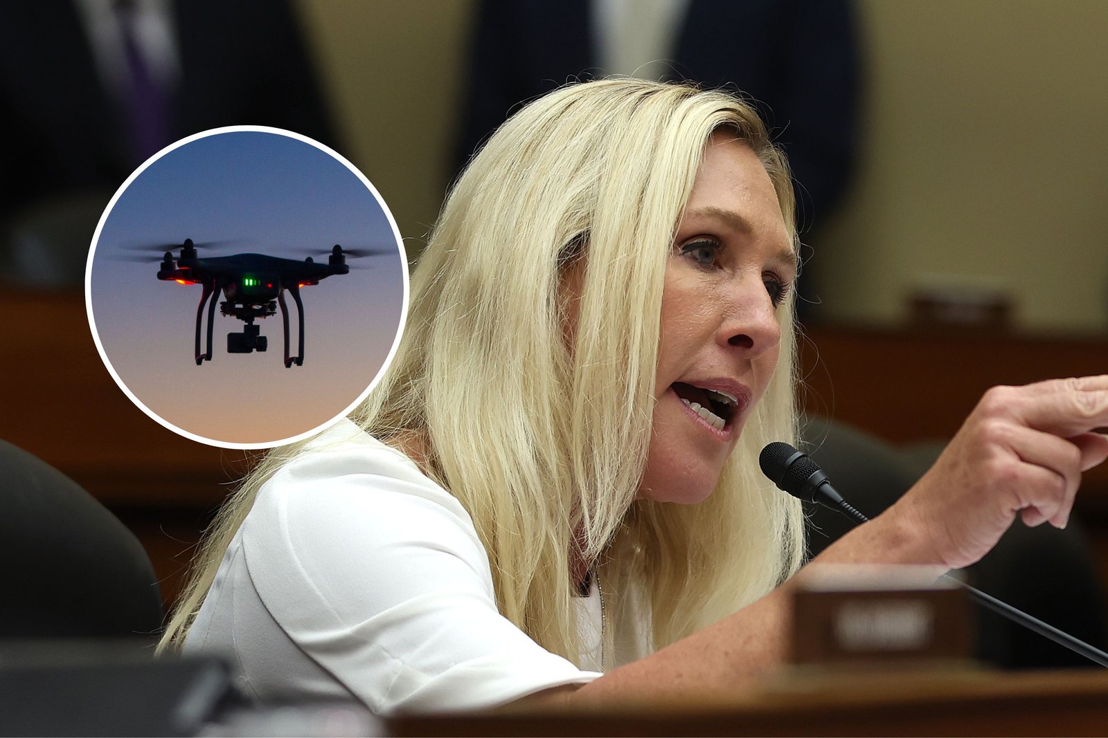 Marjorie Taylor Greene says government “in control” of New Jersey drones Marjorie Taylor Greene says government “in control” of New Jersey drones