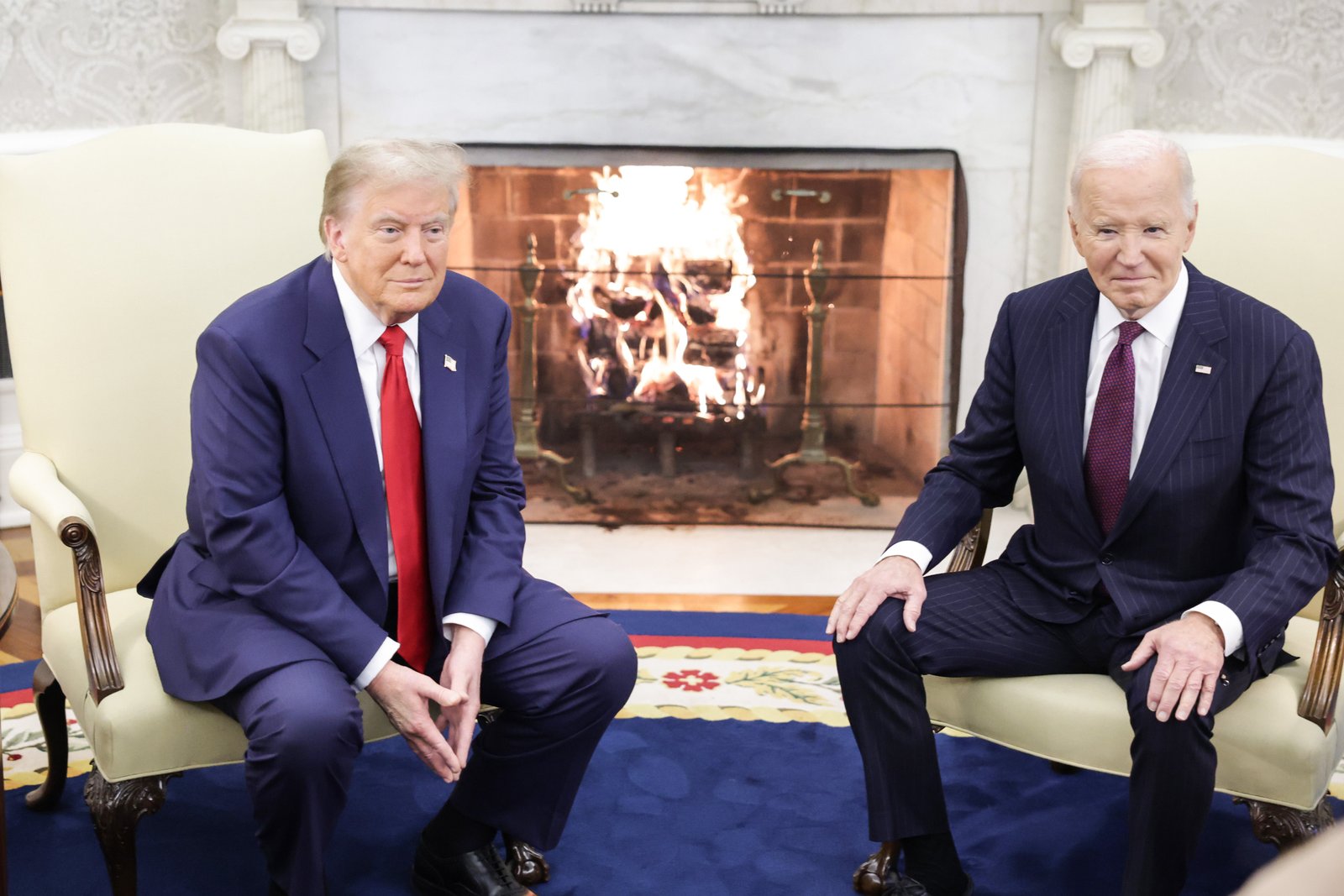 President Joe Biden leaves the White House with a slightly higher approval rating than Trump did in 2021, according to the poll