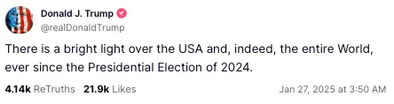 Donald Trump shares yet another messianic message about his 2024 presidential election win